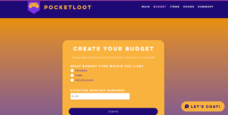 PocketLoot HomePage